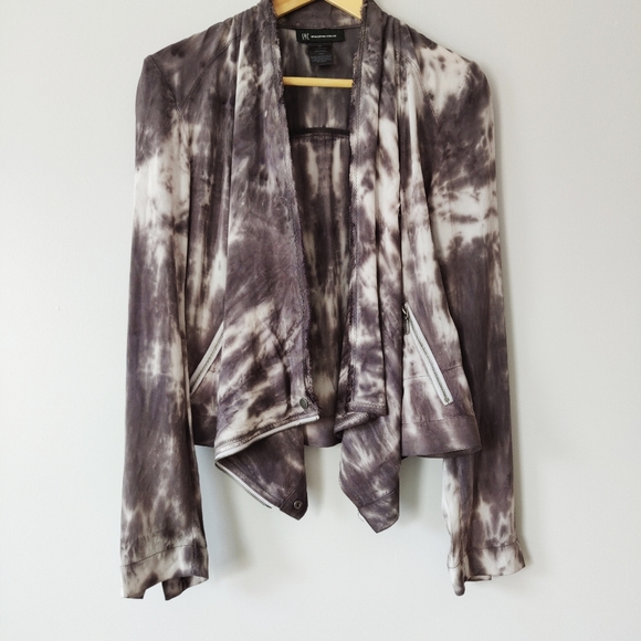 INC International Concepts Sweaters - Inc tie dye draped open jacket
